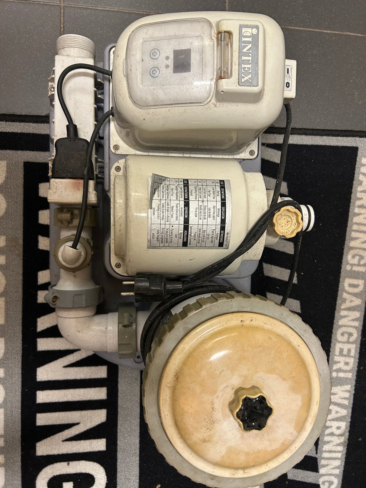Intex zwembadpomp zout water systeem, Tuin en Terras, Zwembad-toebehoren, Ophalen of Verzenden, Gebruikt, Zwembadpomp