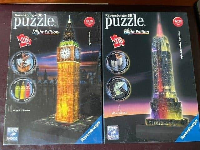 Set leuke 3D puzzels, nieuw in doos, Ophalen, Minder dan 500 stukjes, Nieuw, Rubik's of 3D-puzzel