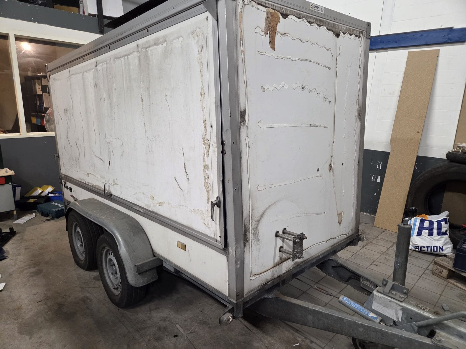 Hogedrukaanhanger opknapper, Tuin en Terras, Hogedrukreinigers, Zo goed als nieuw, Benzine, Ophalen