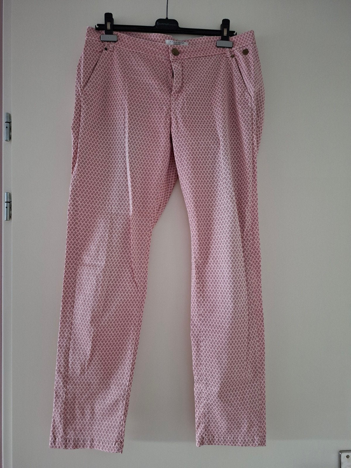 Summum Woman - roze broek met ruit patroon, maat 42, Summum Woman, Maat 42/44 (L), Ophalen of Verzenden, Zo goed als nieuw