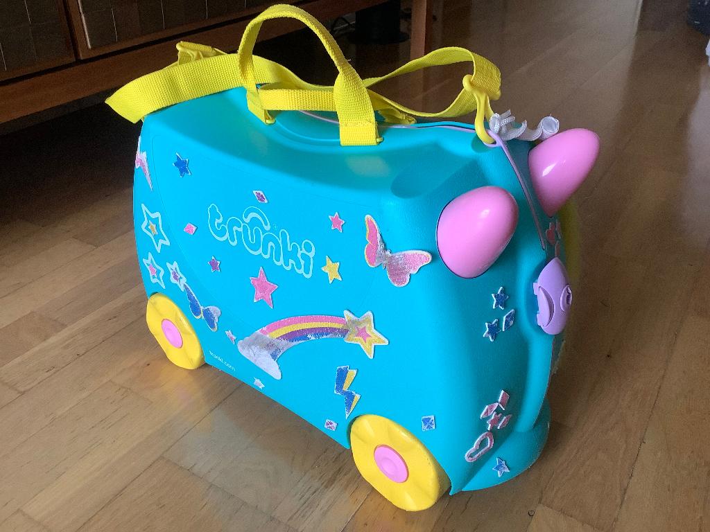 Trunki Reiskoffer & Handbagage Kinderen Una Eenhoorn, Sieraden, Tassen en Uiterlijk, Koffers, Hard kunststof, Minder dan 50 cm
