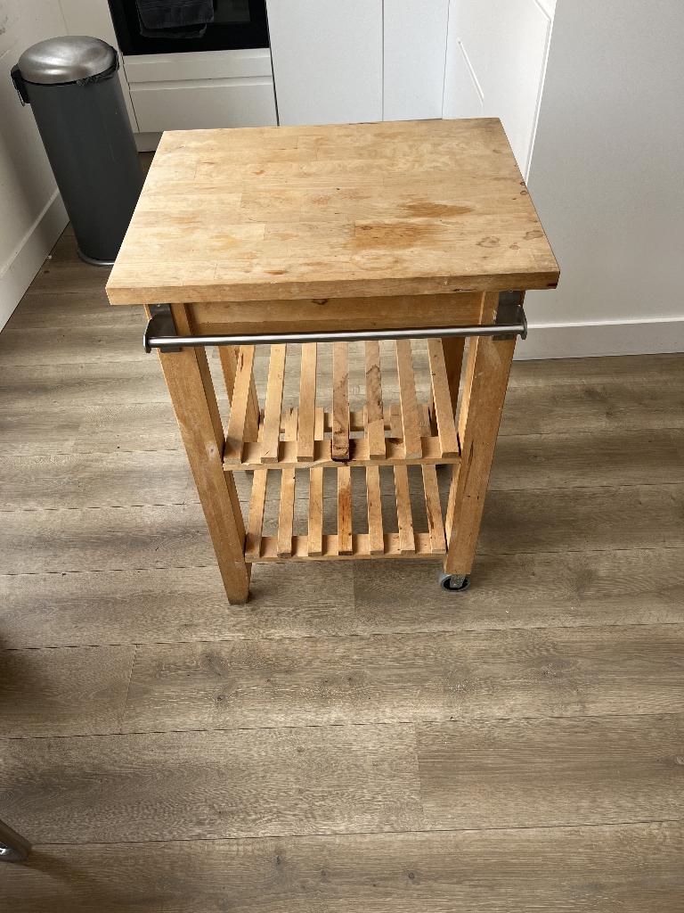 Keukenblok, Ophalen, Gebruikt, Bruin, 50 tot 100 cm