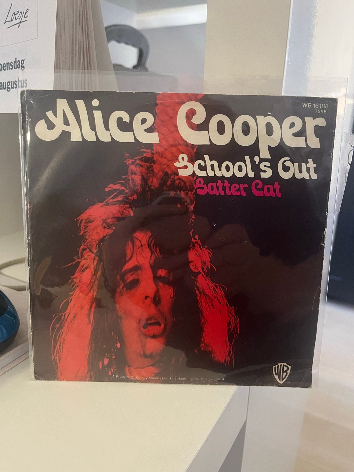 Alice Cooper - School's Out - Duitse Persing (Vinyl), LP, 7 inch, Ophalen of Verzenden, Zo goed als nieuw