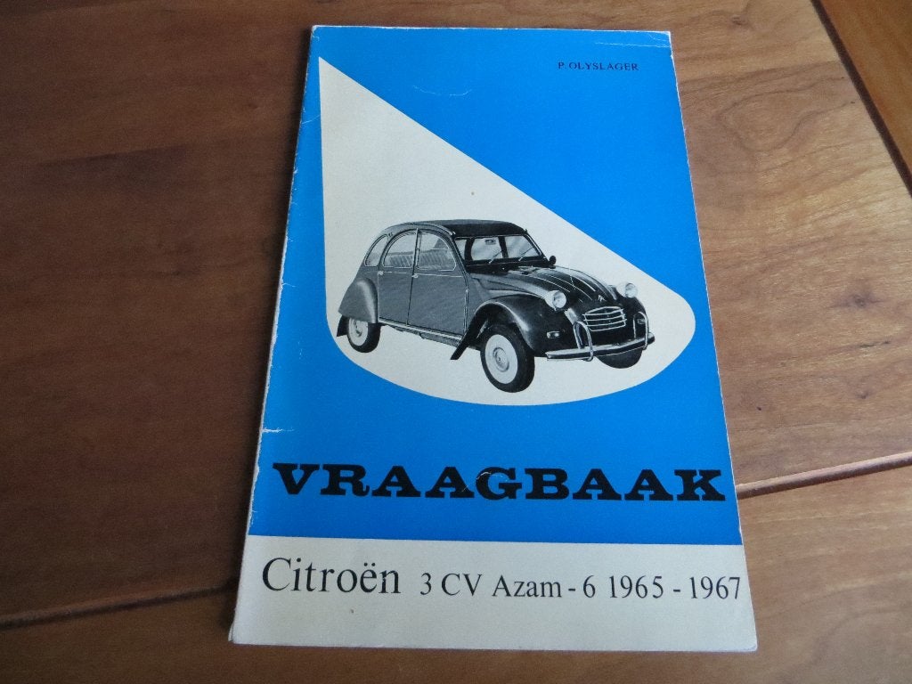 Vraagbaak Citroën 3CV AZAM - 5 1965-1967, mooie staat!, Auto diversen, Ophalen of Verzenden