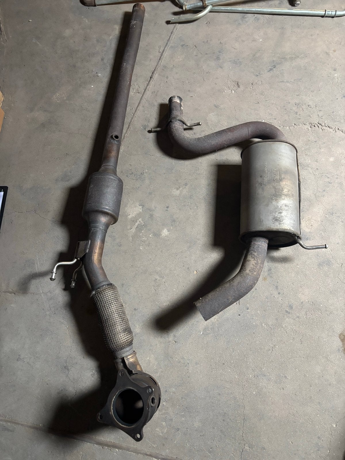 Middendemper en katalysator VW AG 1K0 119 T, Ophalen of Verzenden, Gebruikt, Volkswagen