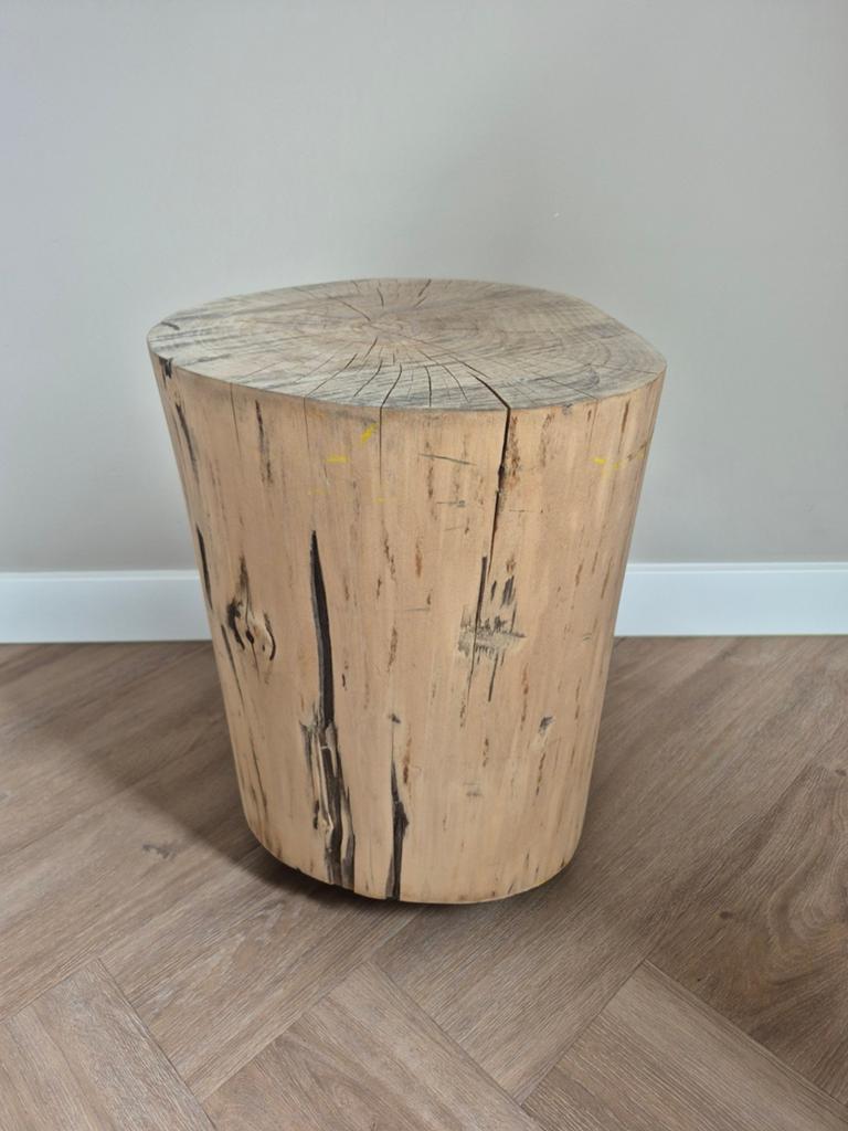 Boomstam bijzet tafeltje/ krukje/ nachtkastje, Ophalen, Minder dan 45 cm, Minder dan 55 cm, Rond