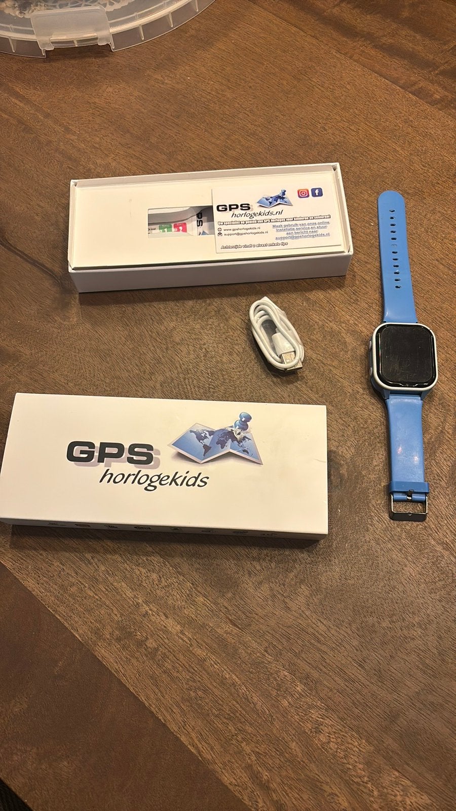 GPS smartwatch kind, Blauw, Ophalen of Verzenden, Zo goed als nieuw, Waterdicht