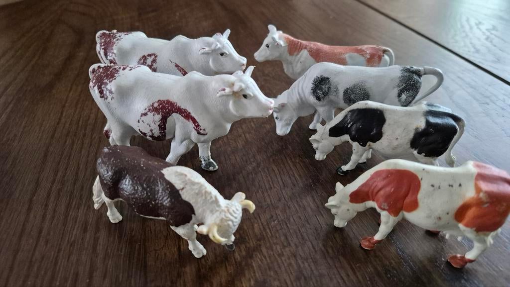 Boerderijdieren, 7 Stuks koeien., Ophalen of Verzenden, Gebruikt, Jongen of Meisje