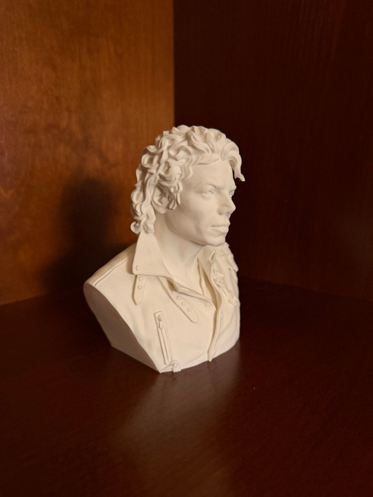 Michael Jackson Buste - Gedetailleerd Beeldje, Minder dan 20 cm, Buste, Kunststof, Ophalen of Verzenden