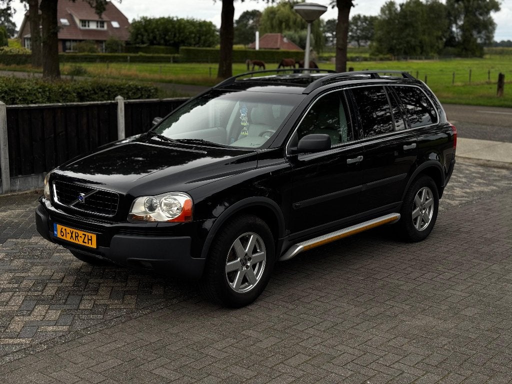Volvo XC90 2.5 T Geartronic 2004 Zwart met nieuwe apk, Auto's, Bedrijf, Vierwielaandrijving, 2250 kg, SUV of Terreinwagen