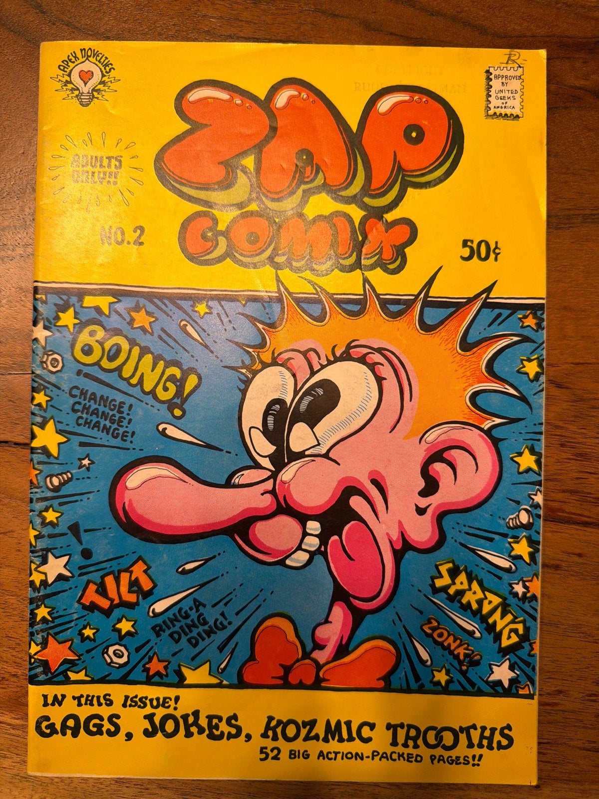 Zap Comix No. 2 - Klassieke Underground Comic gesigneerd!, Eén comic, Ophalen of Verzenden, Gelezen, Amerika