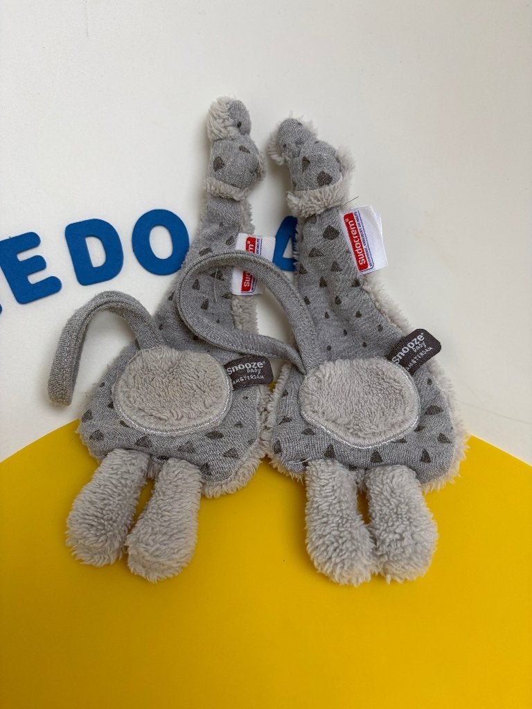 K1913 snoozebaby snooze baby speendoekje grijs 2x, Ophalen of Verzenden, Zo goed als nieuw, Overige typen