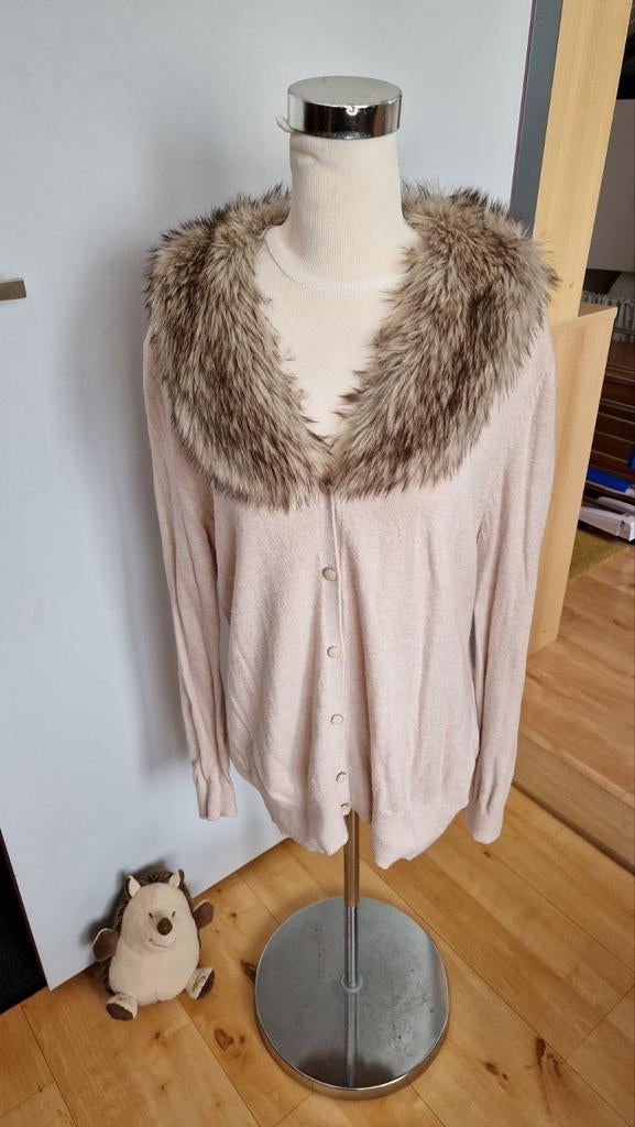 Your Sixth Sense vest met bontkraag, Maat 38/40 (M), Your Sixth Sense, Beige, Ophalen of Verzenden