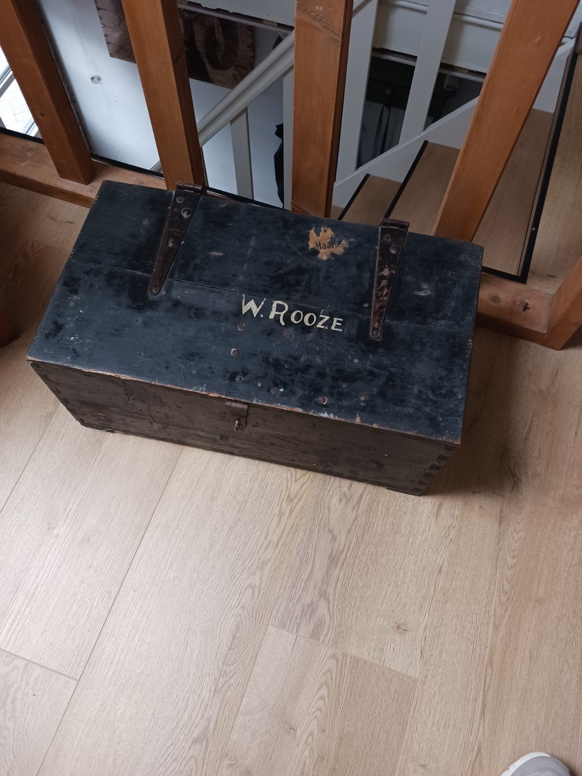 oude houten kist, Ophalen, Gebruikt, 50 tot 100 cm, Minder dan 50 cm