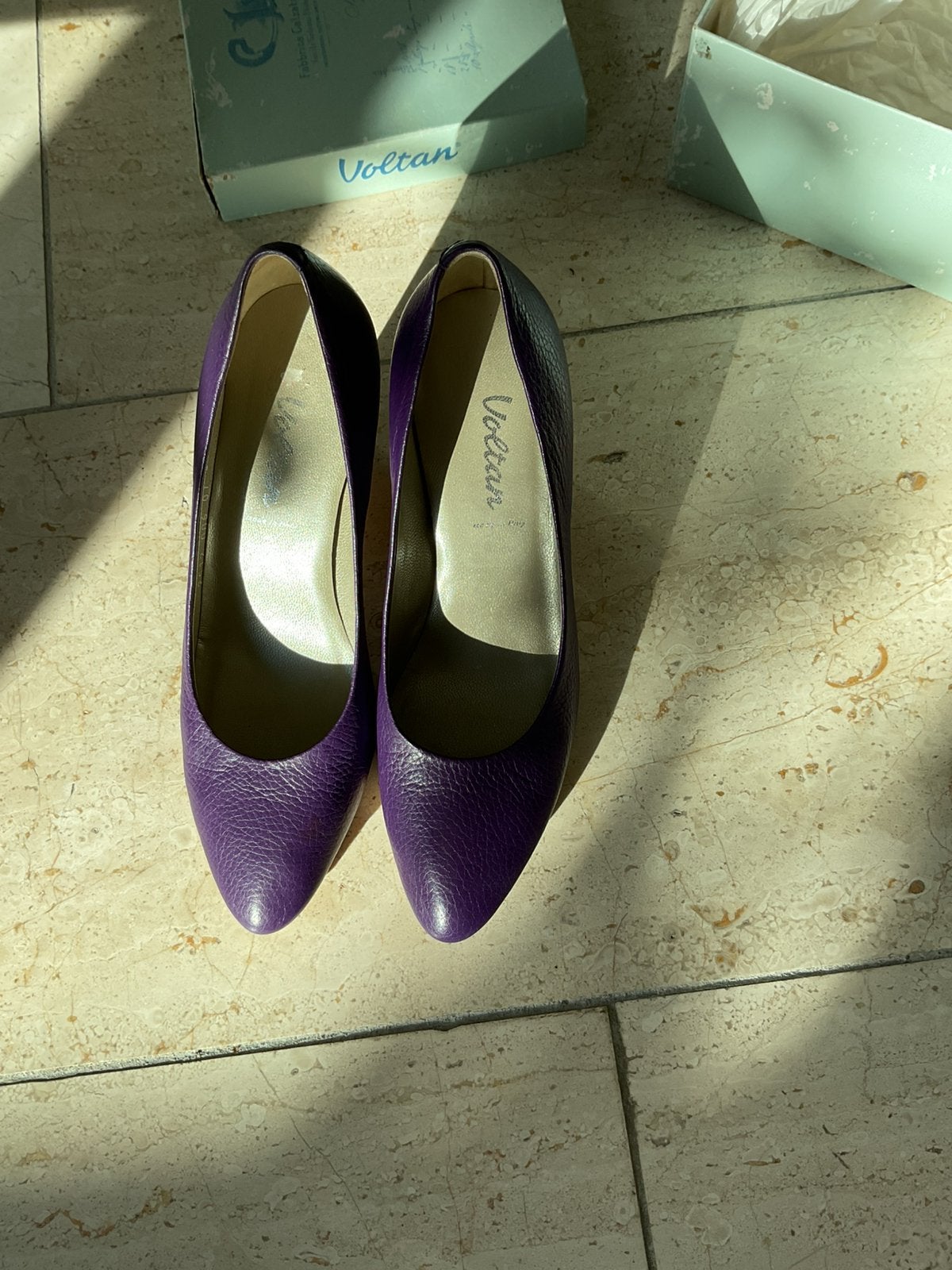Italiaanse leren pumps, mt 39, Ophalen of Verzenden, Gedragen, Overige kleuren, Pumps