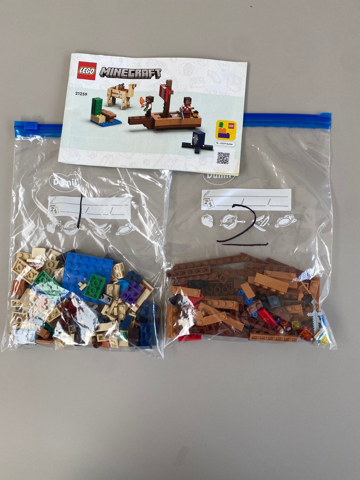 LEGO Minecraft 21259 De Piratenboot Expeditie, Minecraft, Lego, Ophalen of Verzenden, Zo goed als nieuw