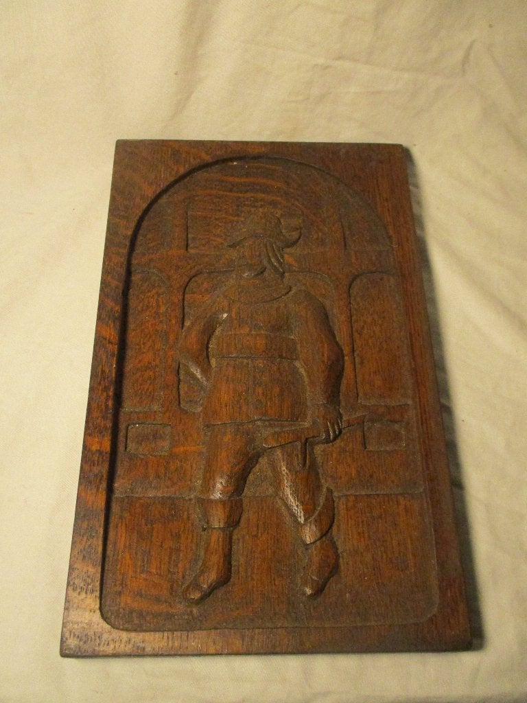 houtsnijwerk wandplaatje, Ophalen of Verzenden