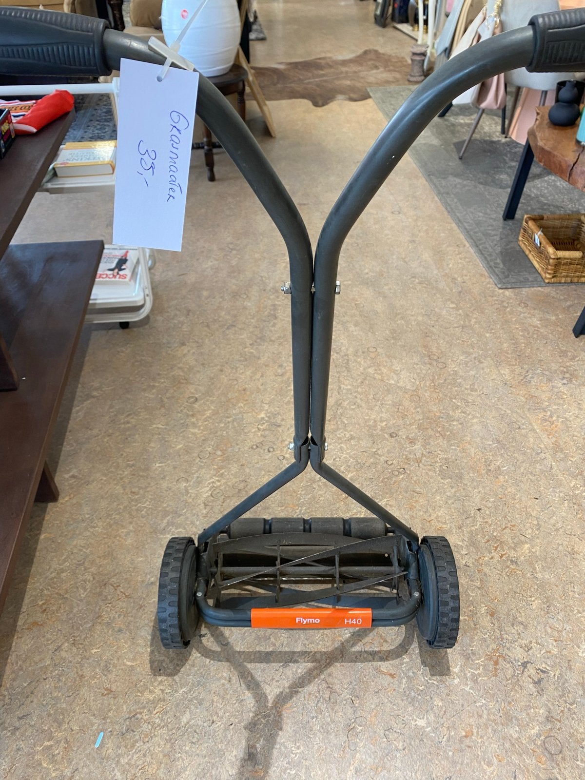 Flymo H40 Handgrasmaaier - Zo goed als nieuw, Tuin en Terras, Ophalen, Handgrasmaaier, Zo goed als nieuw, 40 t/m 49 cm