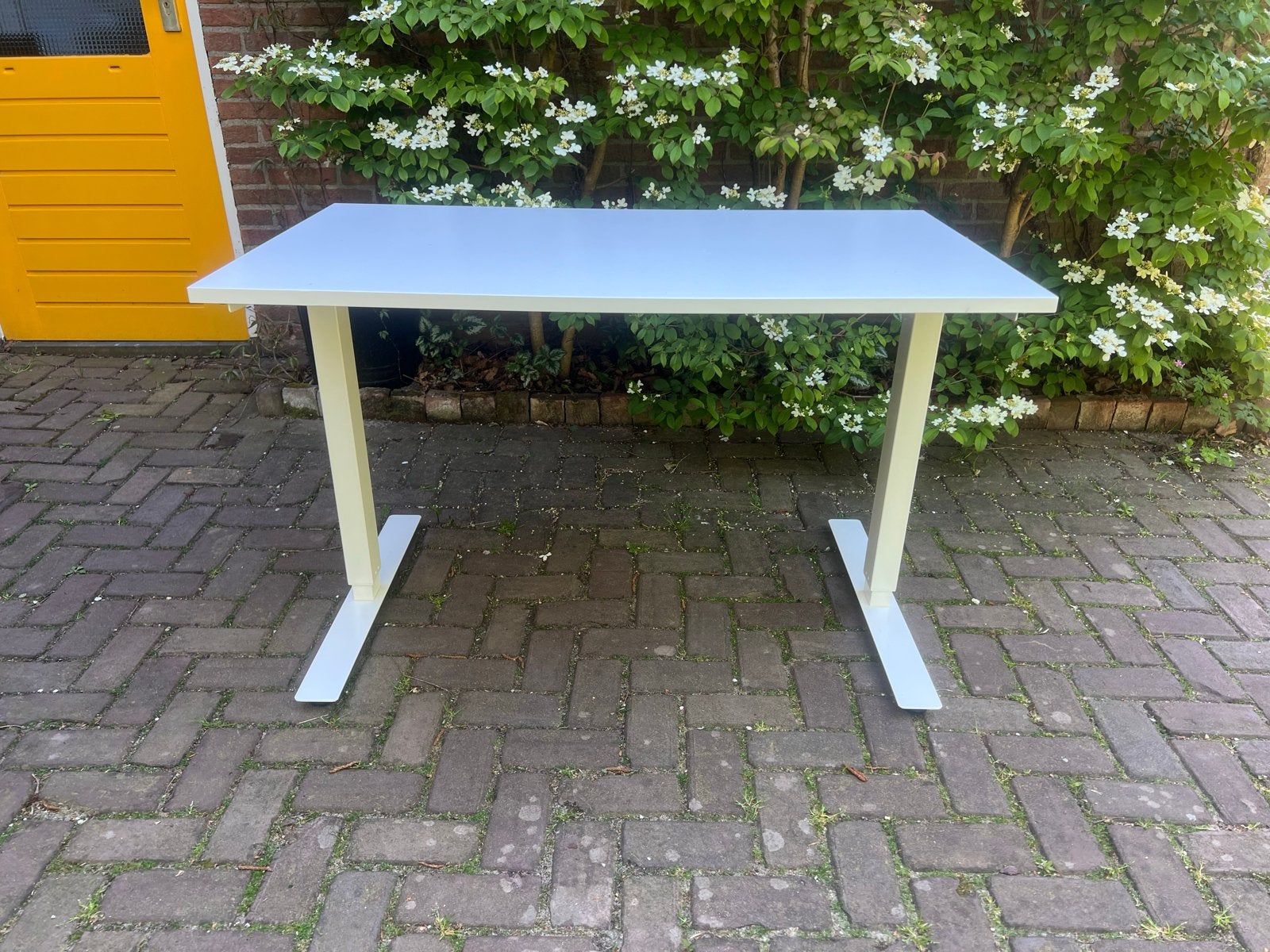 Ikea Zit/Sta Bureau - Verstelbaar 120x70cm, Ophalen, Zit-sta bureau, In hoogte verstelbaar, Zo goed als nieuw