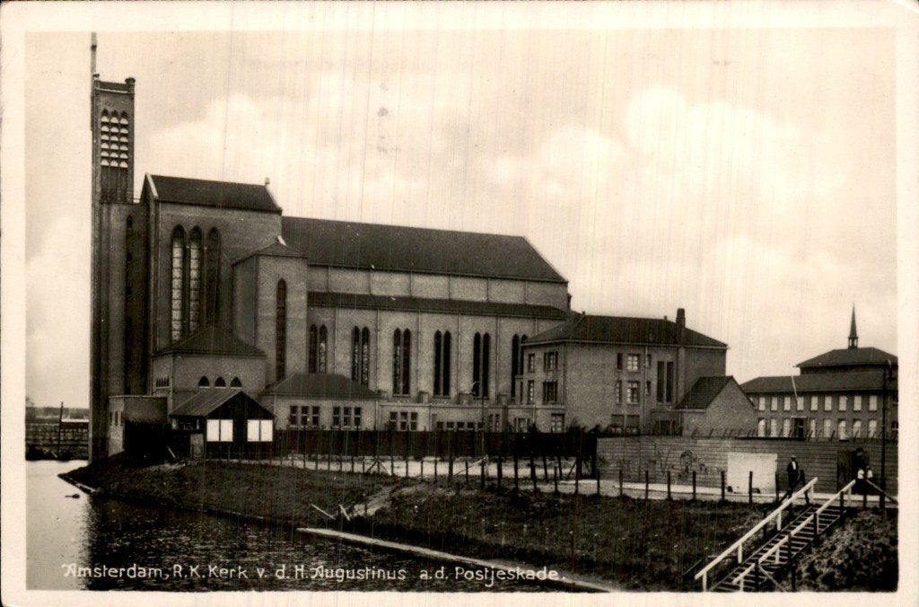 Amsterdam - R.K. Kerk v.d. H. Augustinus - Postjeskde, Verzamelen, Ophalen of Verzenden, 1920 tot 1940, Gelopen, Noord-Holland