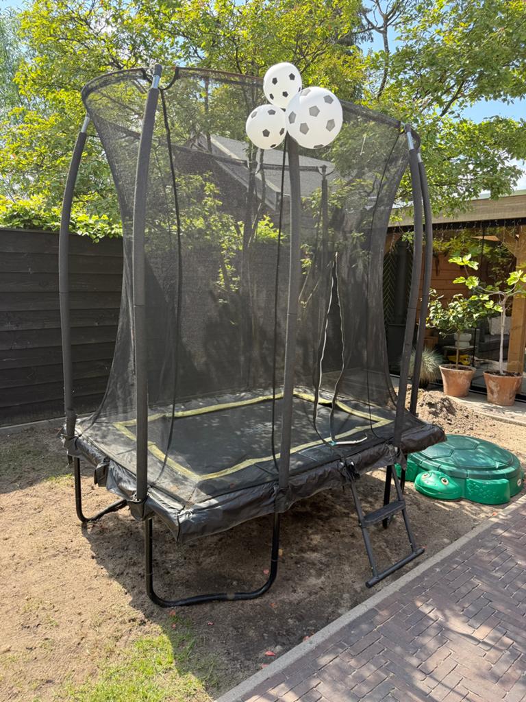 Salta Trampoline Comfort Edition 214 x 153 cm met Veilig, Ophalen, Gebruikt