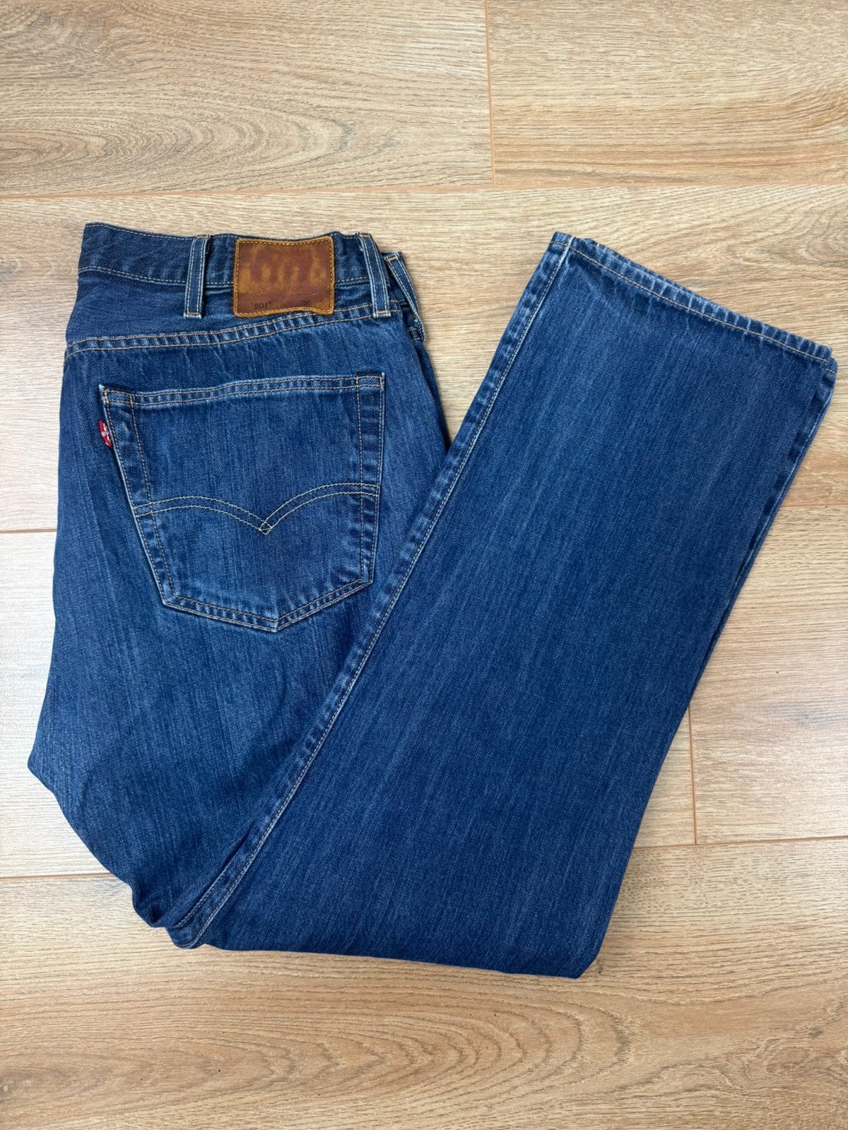 Levi’s 501 Jeans Donkerblauw W38 L30, Ophalen of Verzenden, Gedragen, Blauw, W36 - W38 (confectie 52/54)
