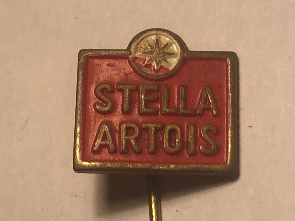 Metalen STELLA ARTOIS BIERMERK Speld., Verzenden, Zo goed als nieuw, Merk, Speldje of Pin