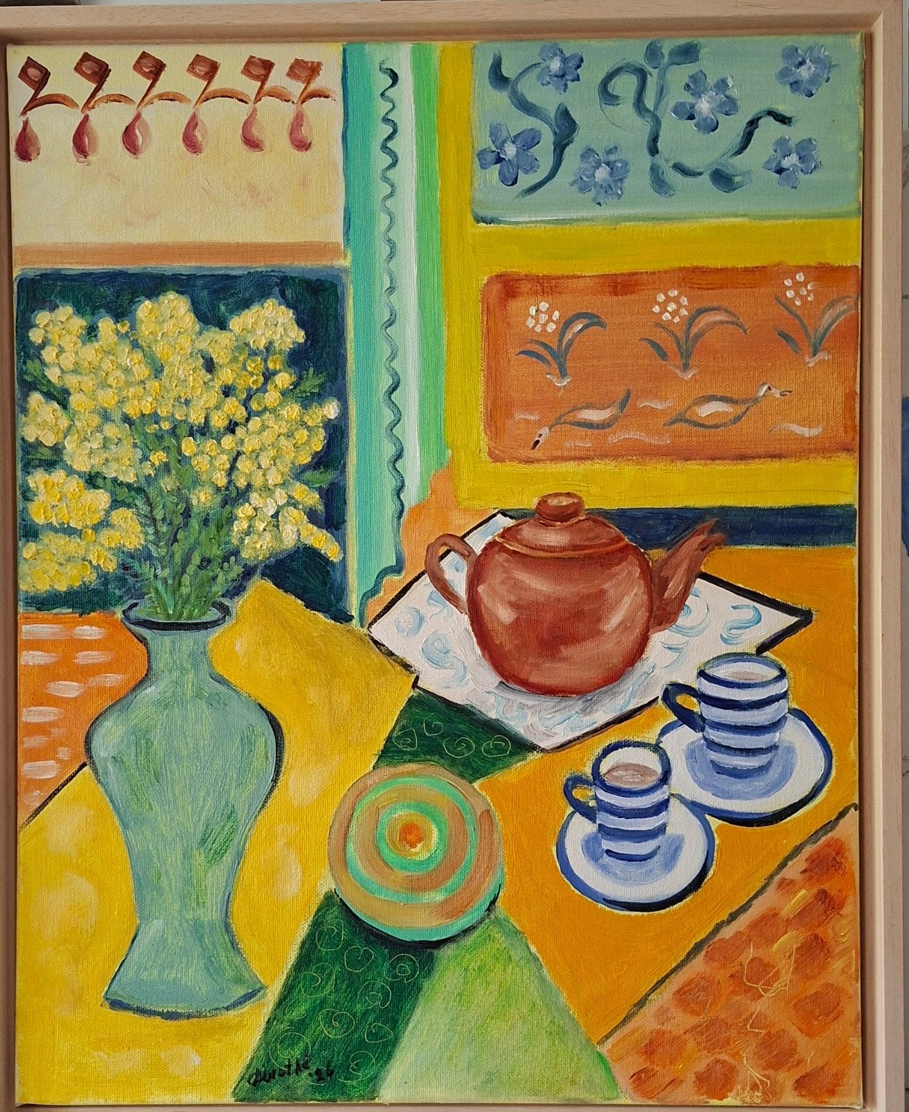 Olieverf stilleven, Ophalen