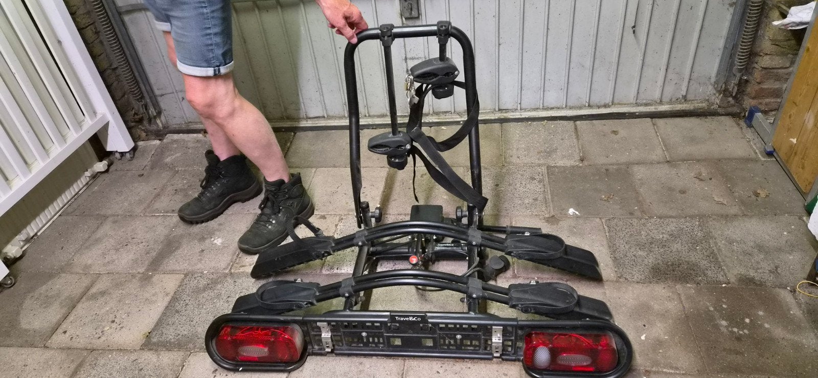 Travel en co fietsendrager, Auto diversen, Fietsendragers, Ophalen of Verzenden, Zo goed als nieuw, Trekhaakdrager
