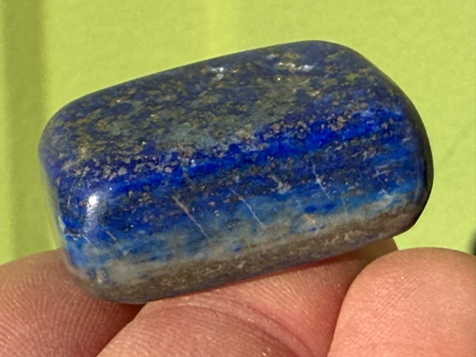 Lapis Lazuli broekzaksteen trommelsteen mineralen G, Verzamelen, Ophalen of Verzenden, Mineraal