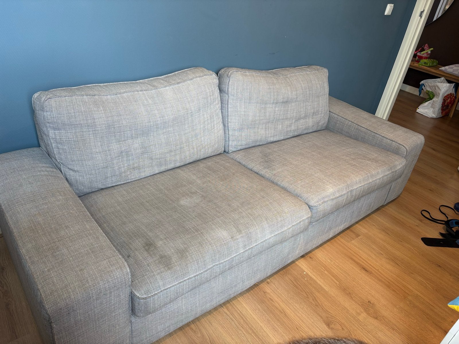 Comfortabele 2-zitsbank met wasbare hoezen, Huis en Inrichting, Ophalen, Gebruikt, 150 tot 200 cm, Tweepersoons