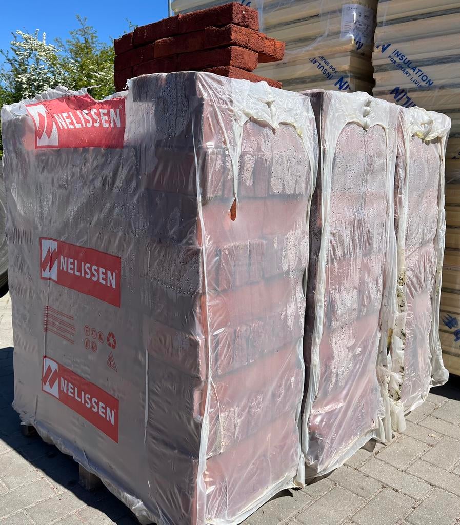 3 pallets gevelstenen, Ophalen of Verzenden, Nieuw, Hout