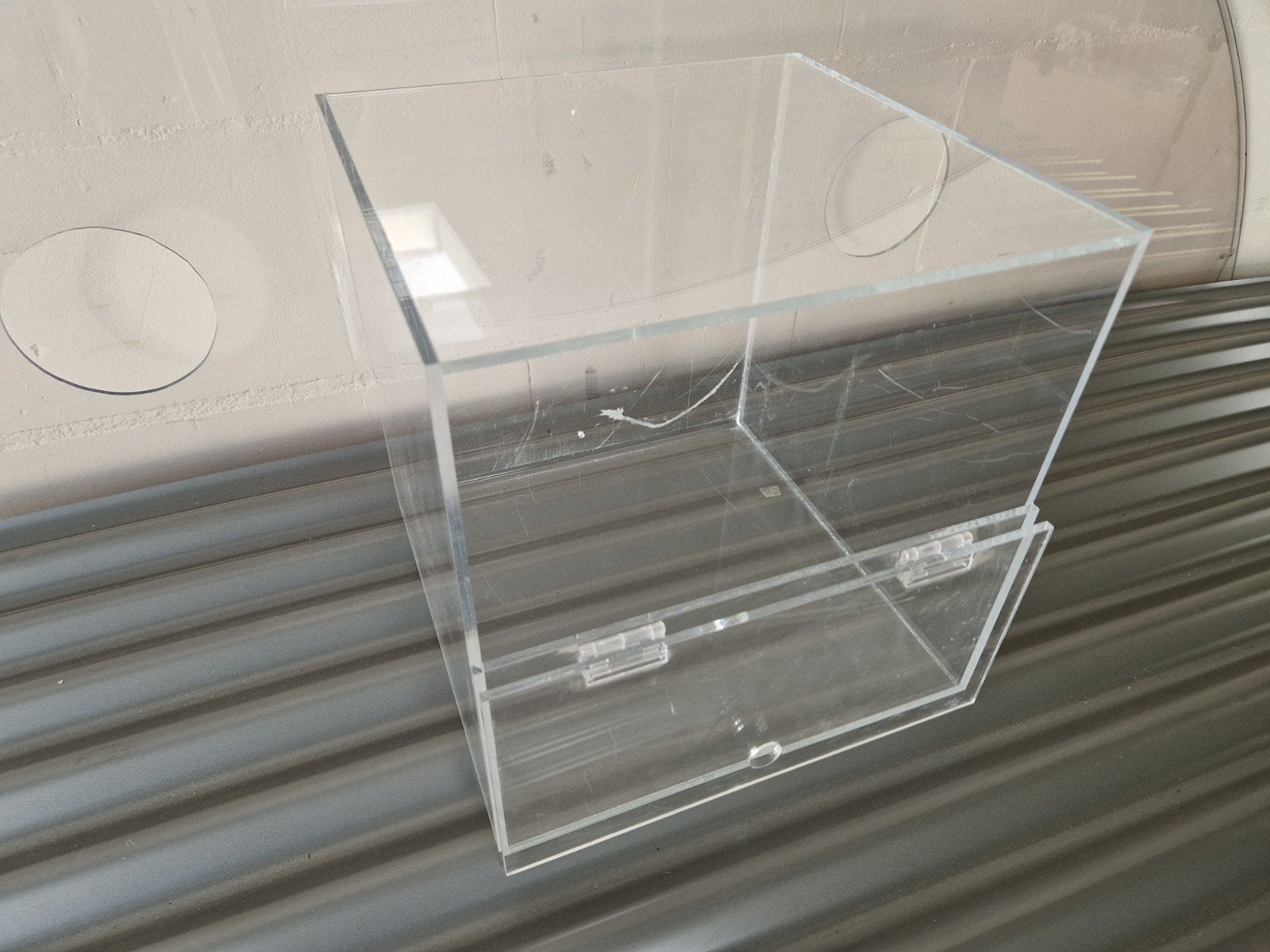 Plexiglas kubus 35x35cm Plexiglas platen 4, 6, 10 en 12mm, Gebruikt, Geschikt voor buiten, Kunststof, 50 cm