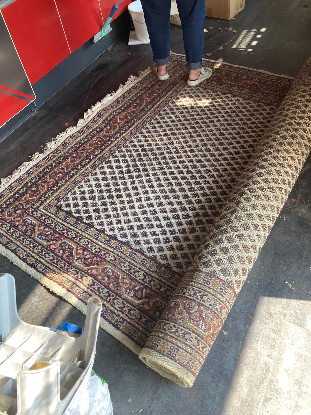 Oosters vloerkleed - Gebruikt, Ophalen, Gebruikt, Klassiek Oosterse stijl, 200 cm of meer