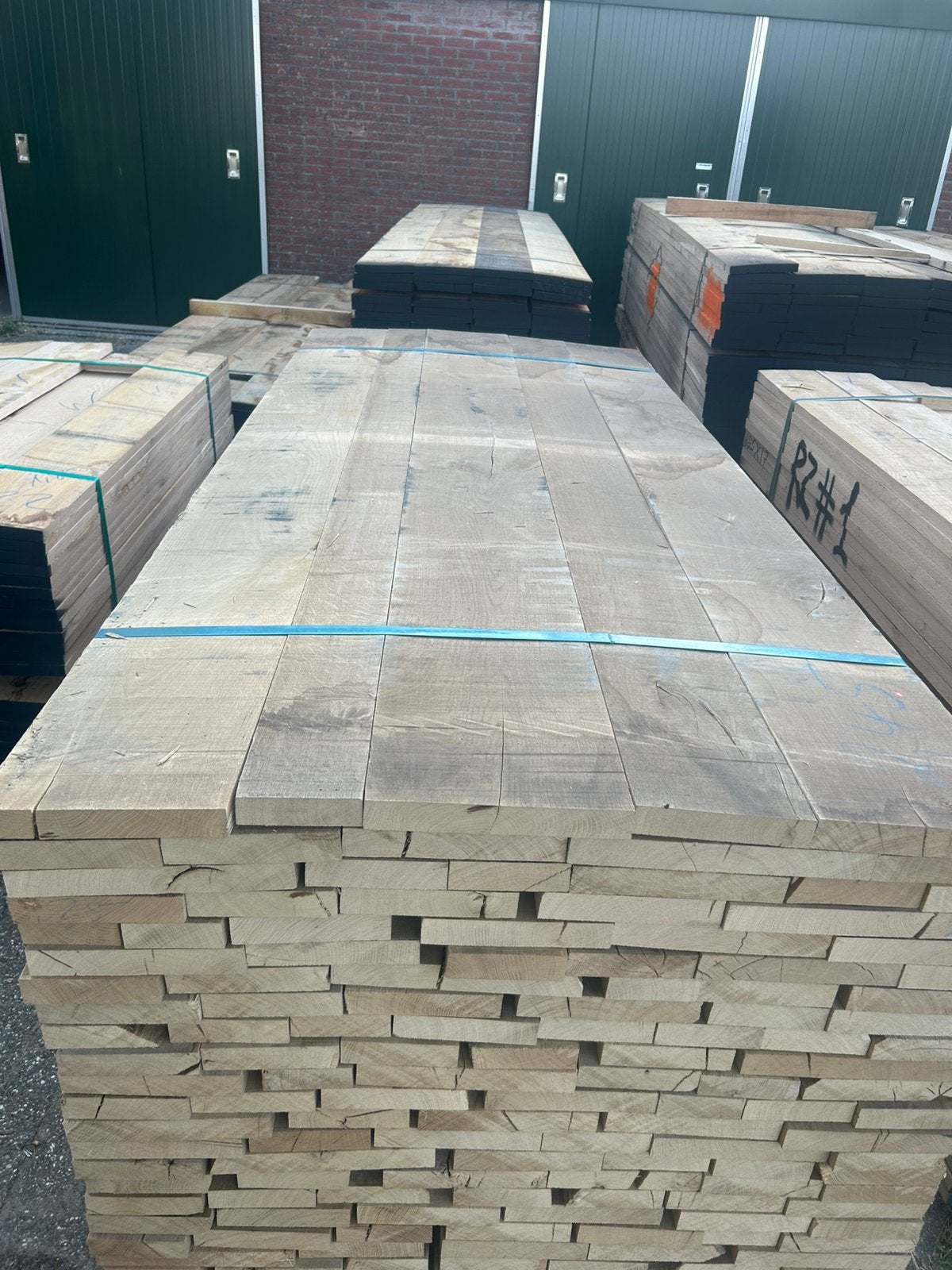 Eiken planken. 36 mm dikte. 245/305/370 cm lengte, Doe-het-zelf en Verbouw, Hout en Planken, 25 tot 50 mm, Eiken, Nieuw, Ophalen of Verzenden