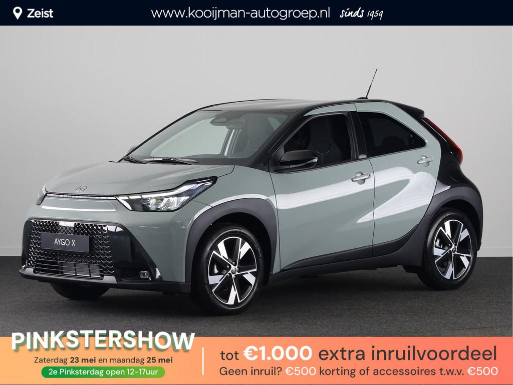 Toyota Aygo X Hybrid 115 pulse € 500,- inruilpremie!, Auto's, Stof, Gebruikt, Euro 6, 4 stoelen