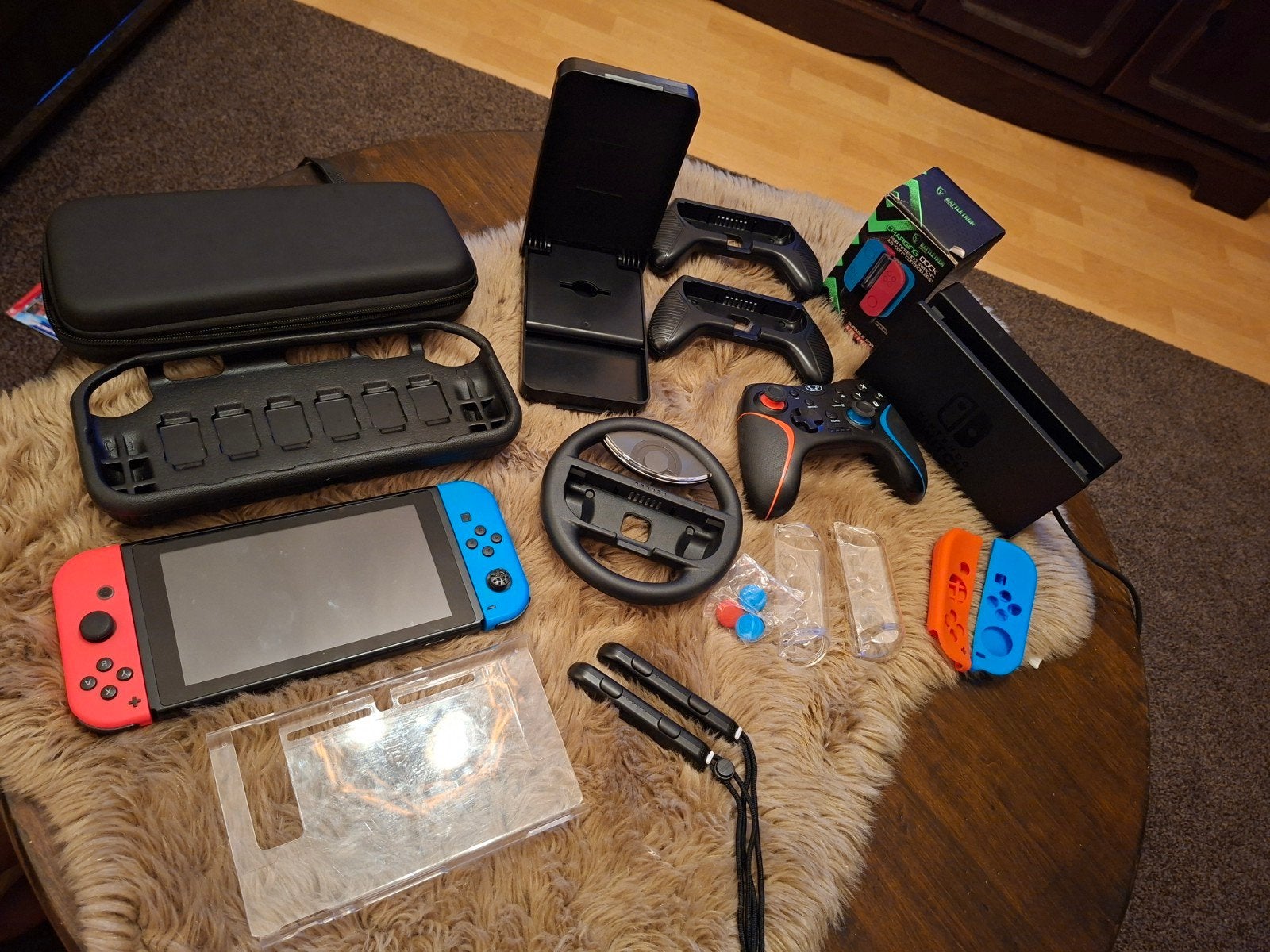 Nintendo Switch met 5 games en veel accessoires, Spelcomputers en Games, Met games, Ophalen of Verzenden, Zo goed als nieuw, Switch Original