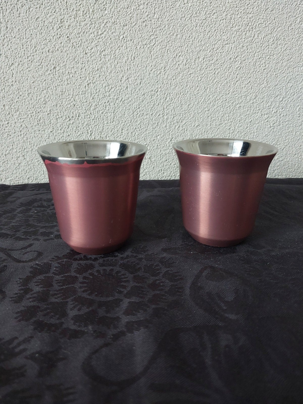 2 Nespresso Pixie Espresso kopjes, Huis en Inrichting, Keuken | Servies, Gebruikt, Kop(pen) en/of Schotel(s), Overige materialen
