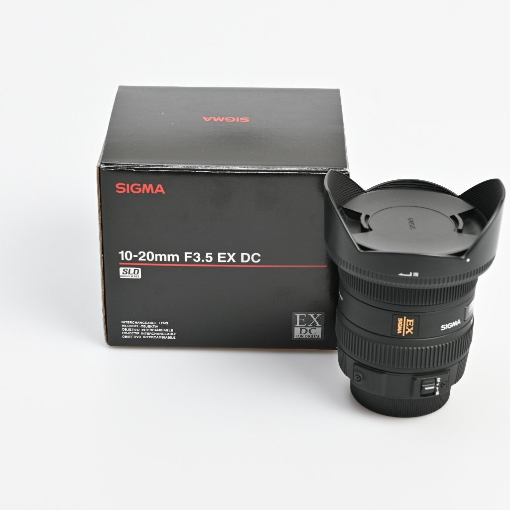 Sigma 10-20mm F3.5 EX DC voor Nikon -F, Sigma, Handmatige focus, Zo goed als nieuw, Nikon F-mount