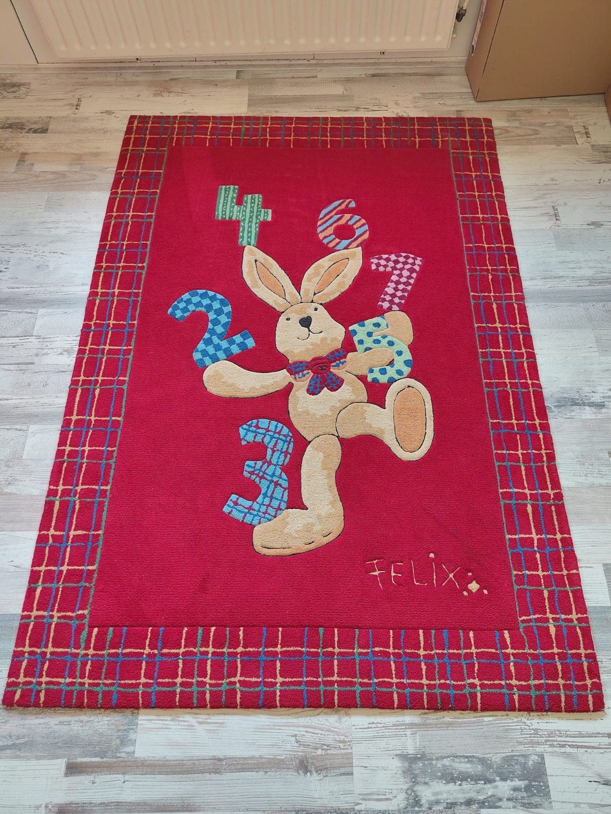 Vloerkleed voor kinderkamer, Rood, Ophalen, Gebruikt, Kleed of Kussen