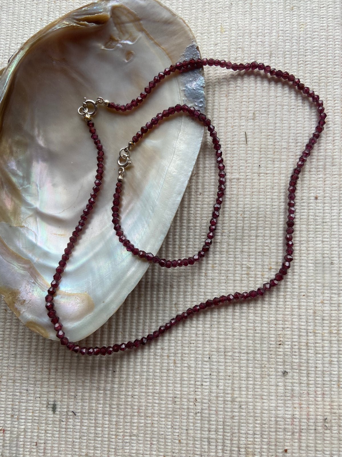 Ketting armband granaten antiek, Ophalen of Verzenden, Zilver, Ketting