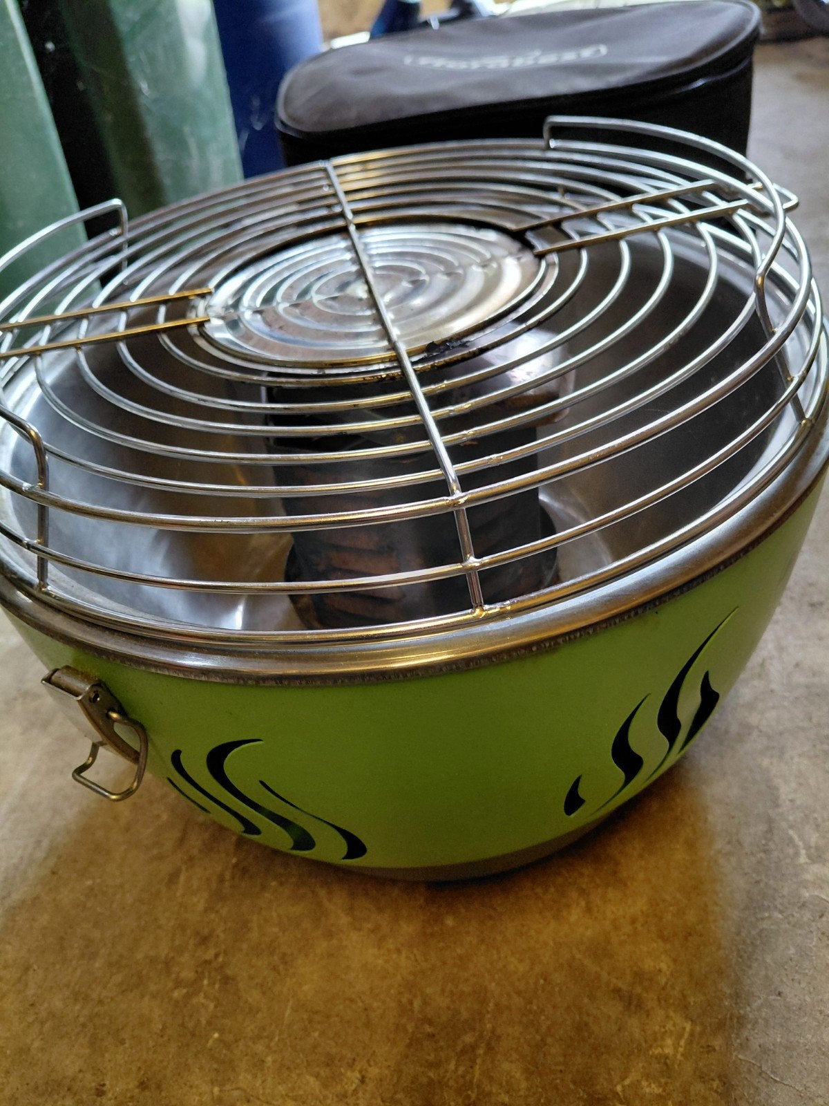 Florabest houtskoolbarbecue met elektrische ventilator, Ophalen of Verzenden, Zo goed als nieuw, Florabest, Met accessoires