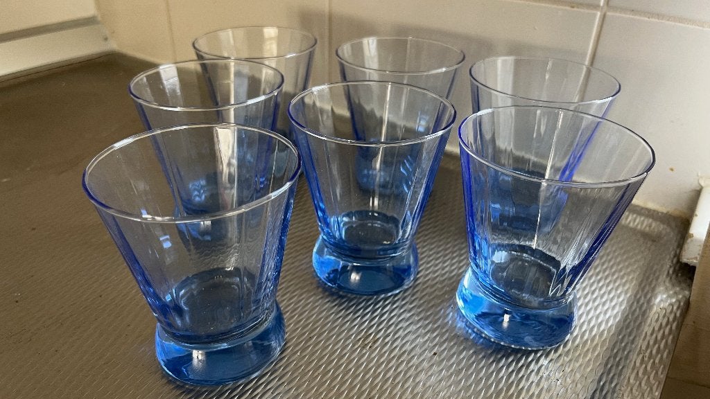 7 drinkglazen, Glas of Glazen, Overige merken, Ophalen of Verzenden, Modern