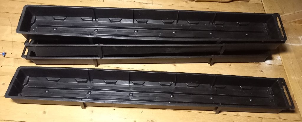 4x Substraatbak - Librabak - Plantenbak, Balkonbak, Kunststof, Minder dan 30 cm, 100 cm of meer, Verzenden