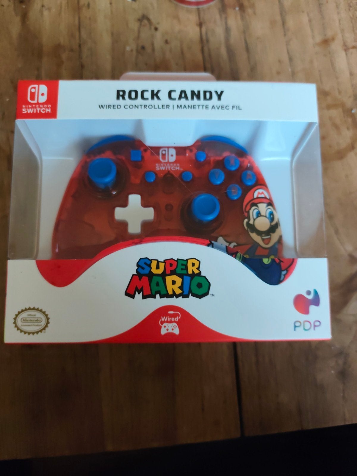 Rock Candy Wired Controller Super Mario voor Nintendo Switch, Spelcomputers en Games, Ophalen of Verzenden, Nieuw, Switch Original