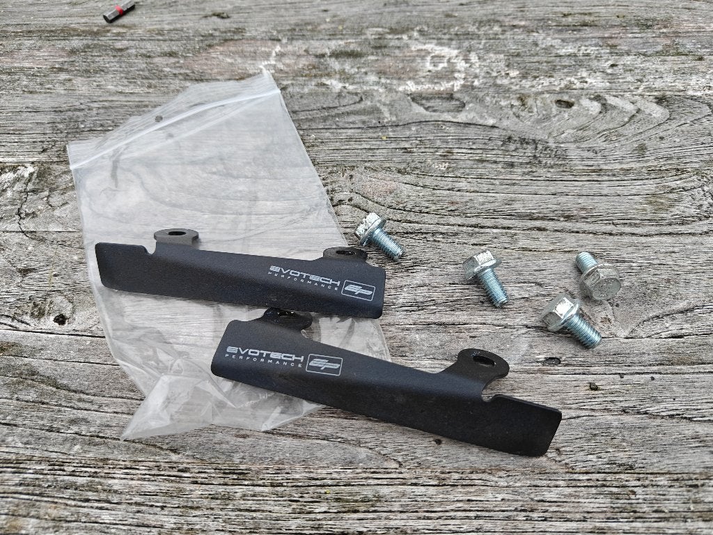 Triumph afdekplaatjes duo voetsteunen Evotech, Motoren, Ophalen of Verzenden, Gebruikt