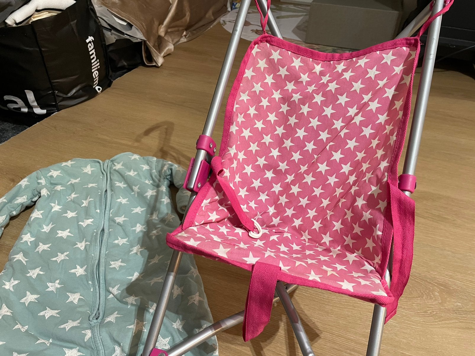Set meisjes speel goed poppen mag in 1 koop, Ophalen of Verzenden, Zo goed als nieuw, Babypop