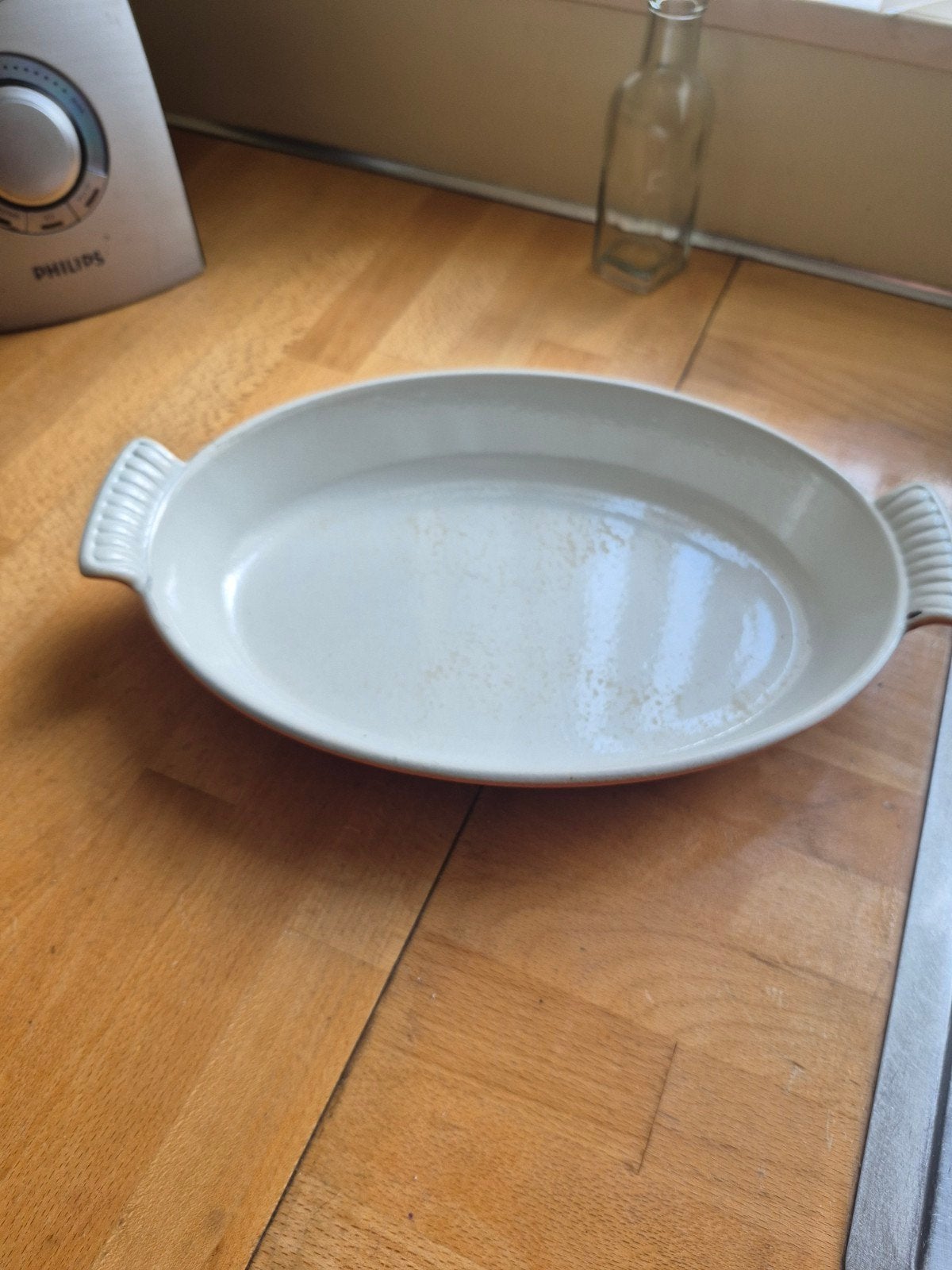 gietijzeren ovenschaal  30 cm, Antiek en Kunst, Antiek | Schalen, Ophalen