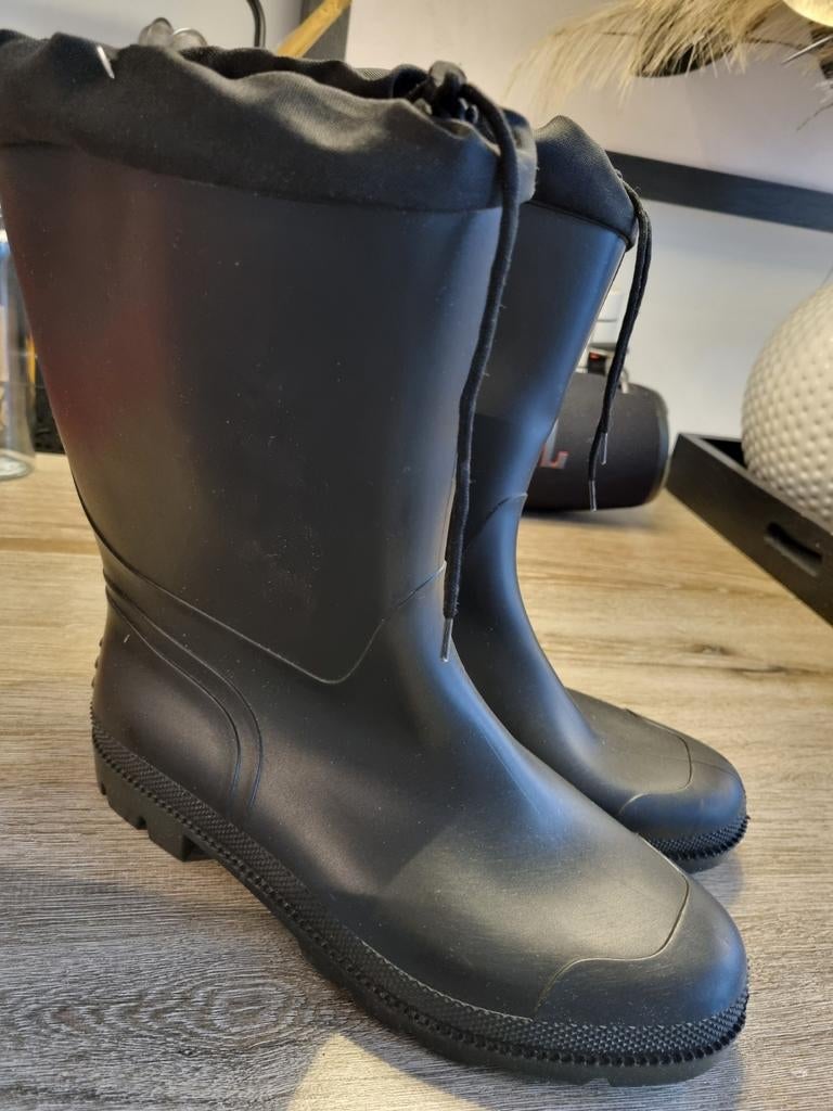 Zwarte regenlaarzen met aantrekkoord, Ophalen of Verzenden, Gebruikt, Regenponcho, Heren