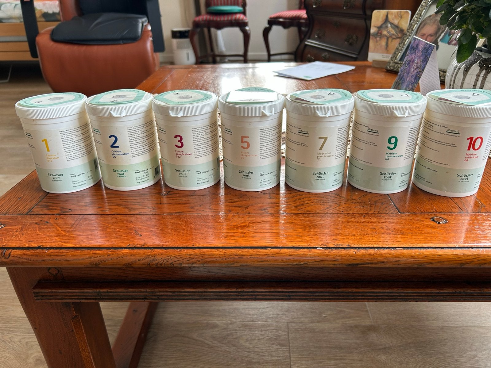 Schüssler Zouten Set - Nummers 1, 2, 3, 5, 7, 9, 10, Ophalen of Verzenden, Gebruikt, Overige typen